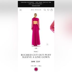 Ieena for MacDuggal Berry style # 55823
Size 12